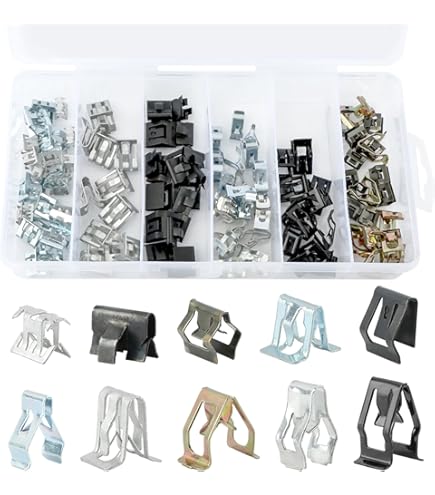 Clips De Moldura De Nailon Negro De Repuesto, 10 Unidades | Meses Sin