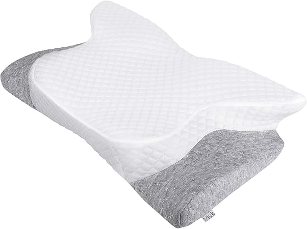 Misiki Memory Foam Pillow Contour Orthopedic Pillows For Neck And