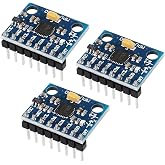 AOICRIE 3pcs GY-521 MPU 6050 MPU6050 3 Axis Accelerometer Gyroscope Module 6 DOF 6-Axis Accelerometer Gyroscope Sensor Module Pre-Soldered for Raspberry Pi Pico and Other Models