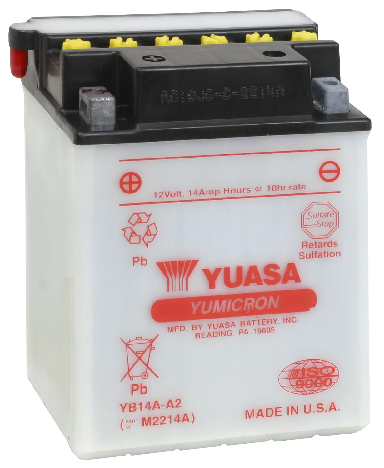 Yuasa YUAM2214A YB14AA2 Battery Amazon.co.uk Car & Motorbike