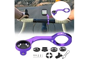 BIKOOCO Out Front Cycling Computer Mount - Garmin Bike Mount for Garmin Edge 200 500 510 520 800 810 820 1000 1030,Bike Computer Mount Compatible with Road Bike GPS Computer,Garmin,Combo