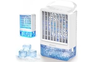 Portable Air Conditioners, Mini Air Conditioner, Personal Air Conditioner, 3 Speed, 3 Mist, 7 Light Evaporative Air Cooler Fa