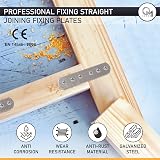 OMIDEAS 20x Metal Repair Plates 60x16mm Galvanised Straight Fixing Brackets view 3