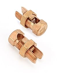 QWORK Grounding Split Bolt, 50 Pieces 4 Gauge 8