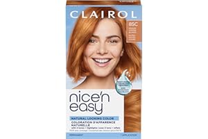 Clairol Nice'n Easy Permanent Hair Dye, 8SC Medium Copper Blonde Hair Color, Pack of 1 - Packaging May Vary