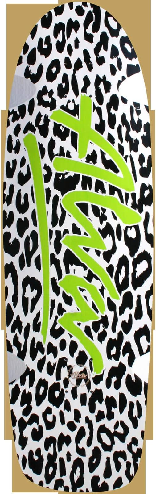 Alva Skateboards Leopard White / Black / Green Skateboard Deck - 10" x 33"