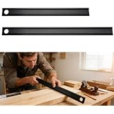SFNSM 24", 38" Anodized Aluminum Straight Edge Tool with .001 Tolerance Precision Edge, Heavy-Duty Machinist Straight Edge Ruler for Woodworking Marking and Scribing Lines &amp; DIY Projects