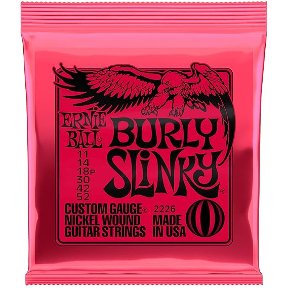 Ernie Ball Burly Slinky Nickelwound Electric Guitar Strings 1152 Gauge