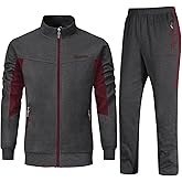 Rdruko Men's Tracksuit Sweatsuits 2 Piece Set Athletic Jogging Gym Activewear Sweat Track Suits Sets