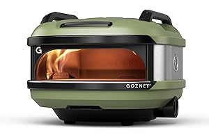 Gozney Tread Portable Pizza Oven, Olive, Makes 12” Pizzas - Revolutionary Lateral Gas Burner, Quick Heat Up, Lightweight & Rugged Design