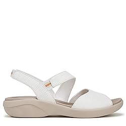 LifeStride Women's Cheerful Sandal Bright White 7.5 M
