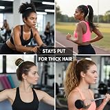 nuoshen 100Pcs Cotton Hair Ties for Women Elastic Ponytail Holders view 7