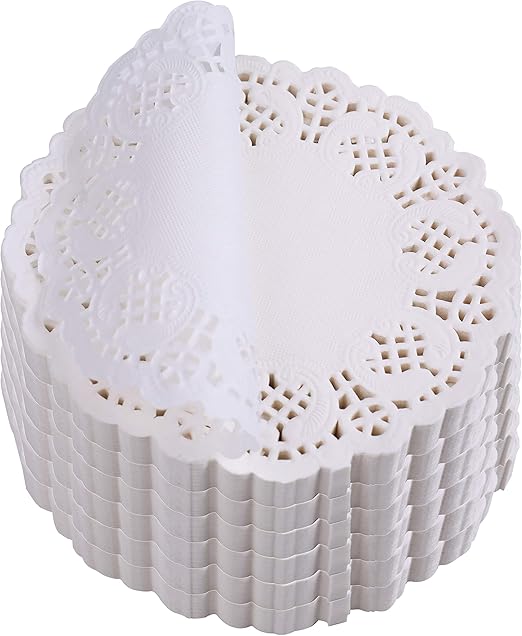 Amazon Com Fasmov Round Paper Lace Table Doilies Decorative Paper