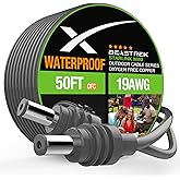 BeasTrek Starlink Mini DC Power Cable, 15M/50FT Replacement DC to DC Cord for Starlink Mini, Waterproof Weatherproof & Durable Starlink Mini Power Supply Accessories for Outdoor, Home, 50FT Length