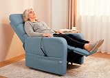PEPE Mobility Rise Recliner Chair Electric Linen Fabric Remote Control view 2