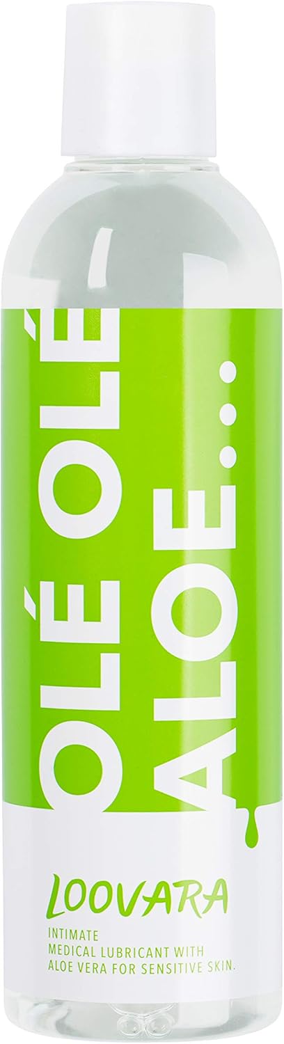 Loovara Lubricant Gel Olé 250 ml, Water-Based, with Aloe Vera, pH-Optimized, Compatible with Condoms, Vegan