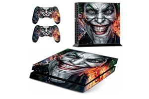 VIKROM Joker Stickers for PS4 Controller - PlayStation 4 Skins for Console Joker Decal Vinyl Sticker Ps4 Accessories Dual Shock PlayStation 4 Controller Skin - PS4 Stickers for Console Joker Accessories