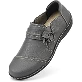 LAZYPOP Women's Classic Comfort Leather Loafers Cute Slip-Ons Casual Dress Shoes Lightweight Walking Flats Everyday Work Shoes