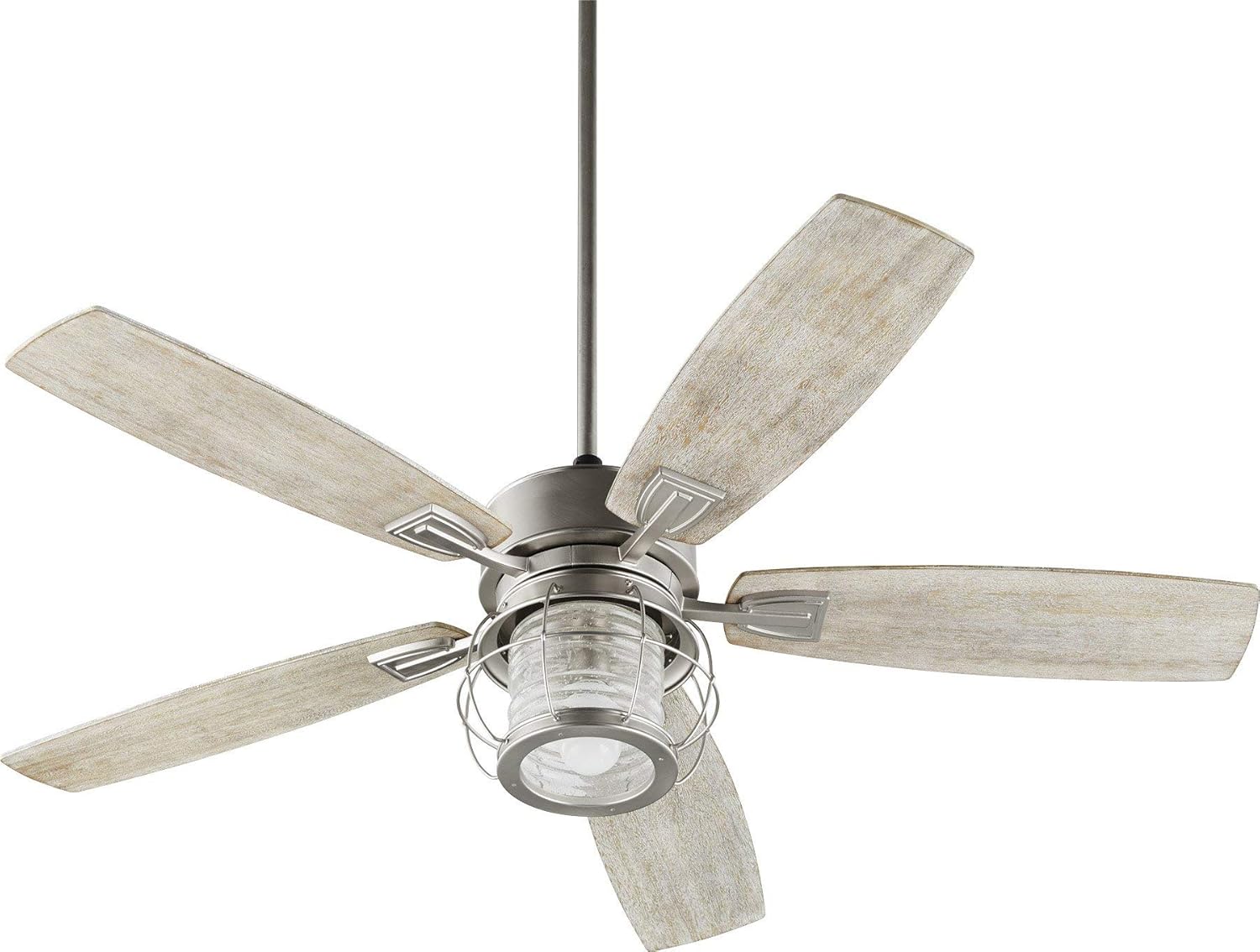Quorum 3525-65 Galveston 52" 5-Blade Indoor Ceiling Fan in Satin Nickel