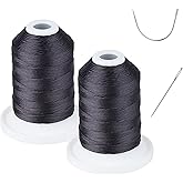 UV Resistant - Heavy Duty Outdoor Thread for Hand or Machine Sewing - Simthread 100% Polyester Bonded Thread Tex 69 (12wt) - 