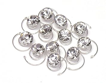 Amazon Com New Bridal Crystal Rhinestones Hair Twists Pin