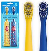 Amazon Basics Kids Battery Powered Toothbrush, 2 Count, 1 Pack, Packaging May Vary
