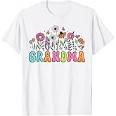 Groovy Wildflower Grandma Floral Grandma Mother's Day T-Shirt