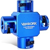 VANSORK 10380 Large Cable Stripper (2/0-250 MCM), 4-in-1 Clover Design Heavy-duty Cable Stripping and Cutting tool