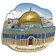 WitnyStore Tiny Dome of The Rock at Al-Aqsa Mosque Old City of Jerusalem, Israel Western Asia Tourist Attractions Resin Refrigerator Magnet Traveler Souvenir Gift Memento 3D Fridge Magnets