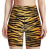 Tropical Leave Flower Butterfly Women's High Waist Yoga Shorts Biker Shorts Workout Athletic Running Hiking Gym