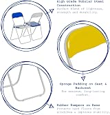 Harbour Housewares Padded Folding Chair Grey Solid Pack 1 Easy Store view 4