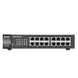 Zyxel 16-Port Unmanaged Fast Ethernet Switch - Easy