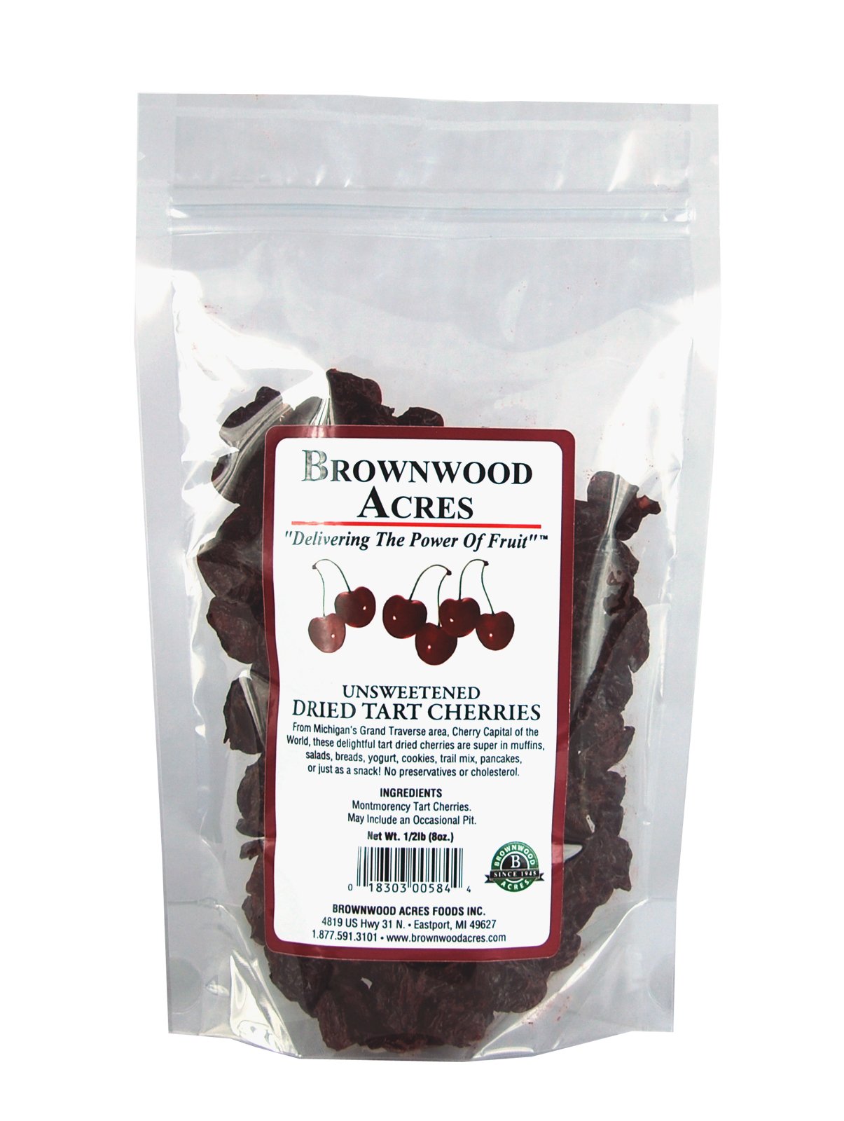 Unsweetened Dried Blueberries 1/2 Pound Bag Shipping Included