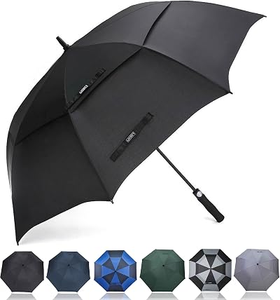 G4Free Golf Umbrella 55/63/69/72/80 Inch Windproof Double Canopy