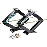 LIBRA Set 2 LIBRA True HD 9000# 24" RV Trailer Stabilizer Leveling Scissor Jacks w/Dual Power Drill Sockets & Full Installati