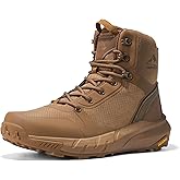 NORTIV 8 Men's Military Tactical Boot Lightweight Comfortable Boots for Work All Day Side Zipper Motorcycle Combat Hiking Boots Metrostrike(8-9 Inches)