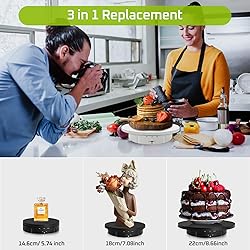 JAYEGT 3 in 1 Motorized Rotating Display Stand with