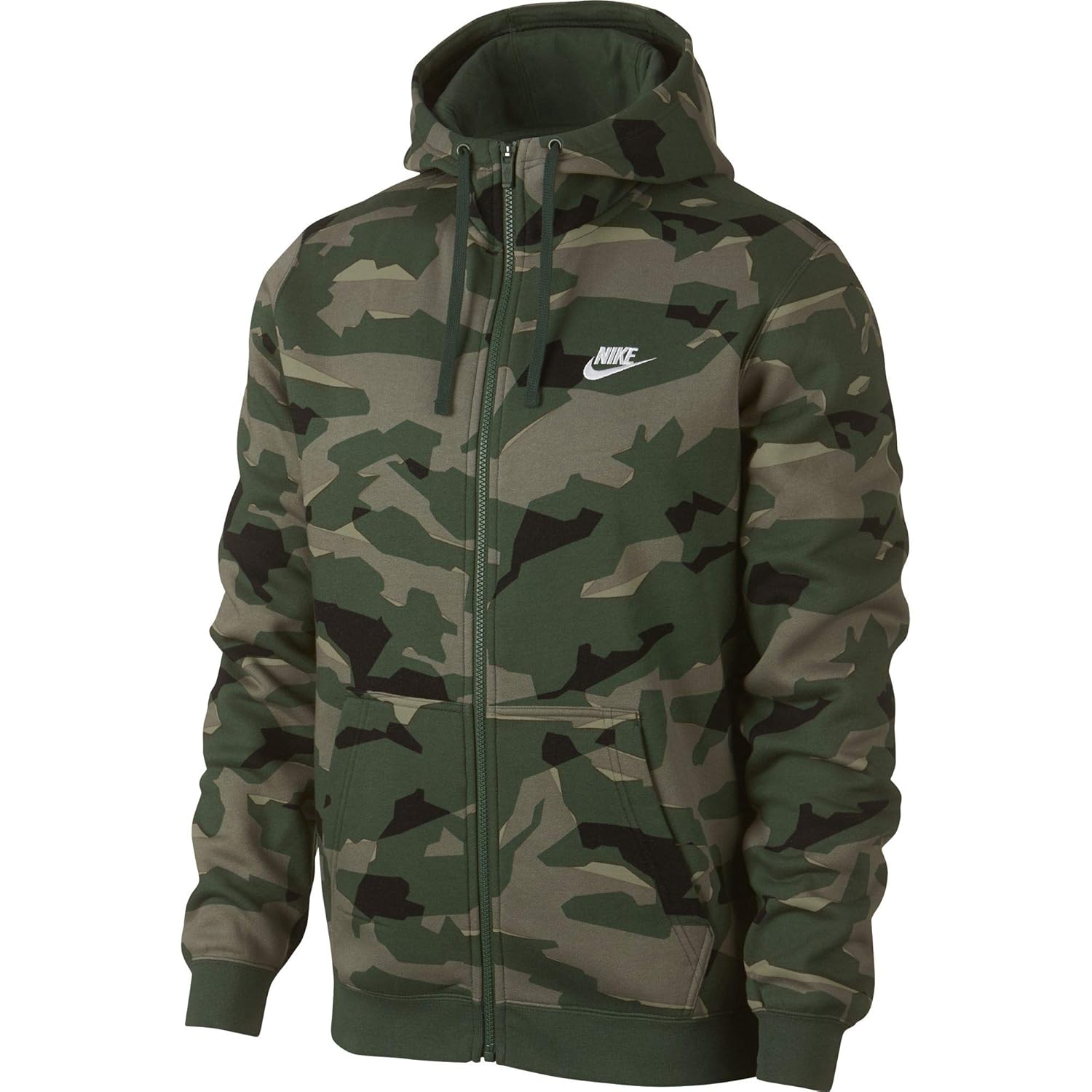 nike nsw club camo hoodie