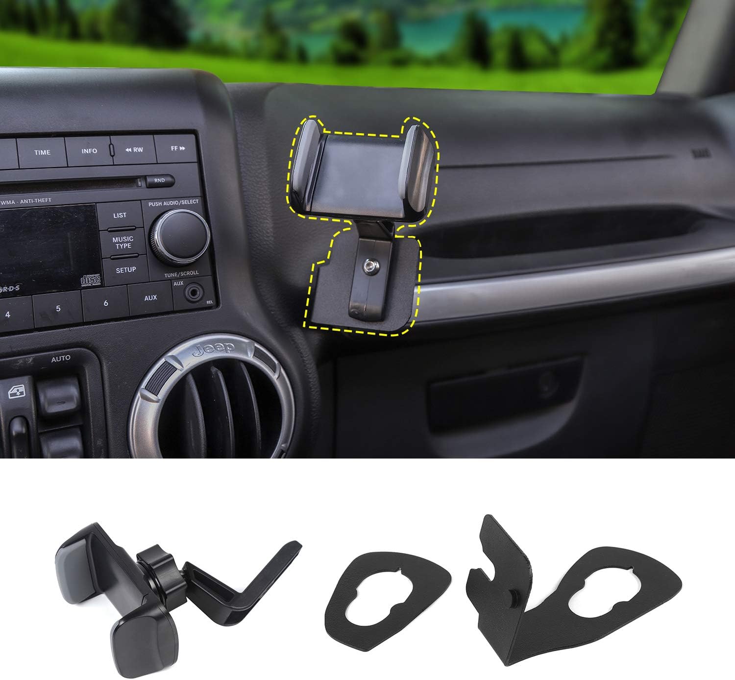 Jeep Wrangler Jk Phone Mount