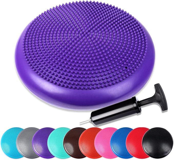 Schramm® ball seat cushion, incl.Pump, balance cushion. purple Amazon