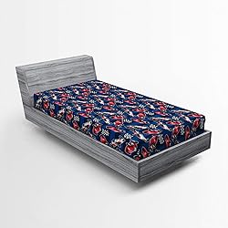 Ambesonne Cars Fitted Sheet, Vintage Racing Cars on