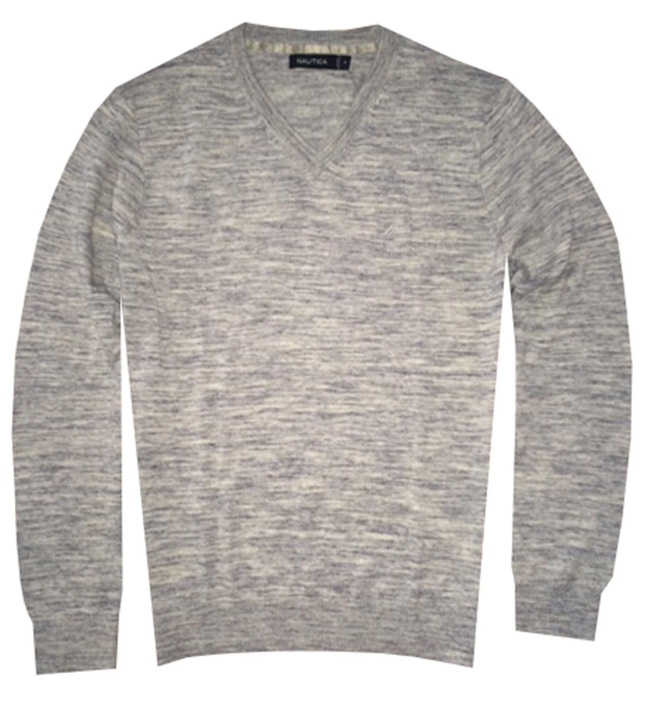 V-Neck Logo Classic Pullover Sweater 