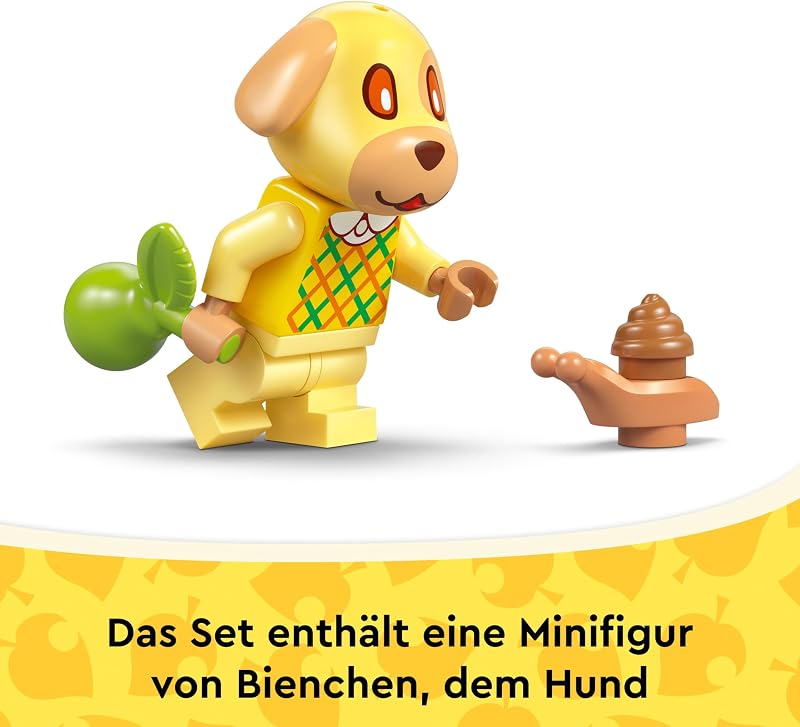 Animal Crossing - Bienchens gemütliches Haus - Spielzeug mit Minifigur, Klavier, Picknicktisch & Lebensmittel Zubehör - Spielset Gamer Geschenk für Mädchen, Jungen & Fans ab 6 Jahren - 77058 — Foto 7 von 8