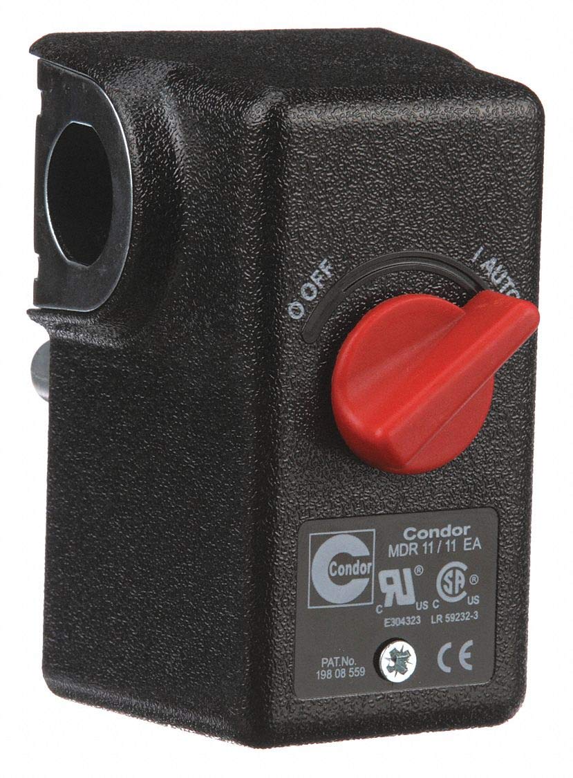 Condor USA, INC Air Compressor Pressure Switch; Range 20 to 105 psi