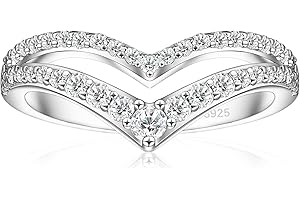 JALOKIVI 2mm 925 Sterling Silver Eternity Rings for Women Cubic Zirconia Half Eternity Wedding Bands Size 4-12.5