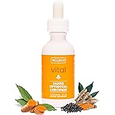 WellPath Liposomal Curcumin Supplement | Liquid Turmeric Drops with Black Pepper Extract | Enhanced Absorption | Non-GMO, Vegan, 2 oz