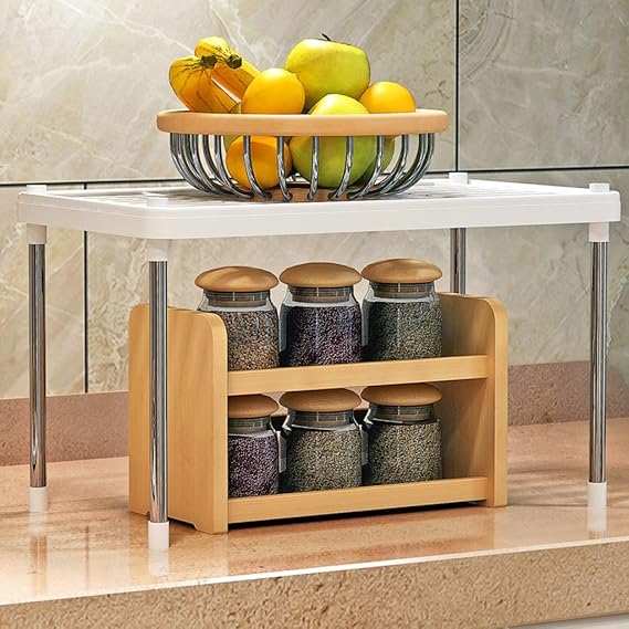 GAIXIA Shelf Kitchen Shelf Plastic Floor Storage Shelves