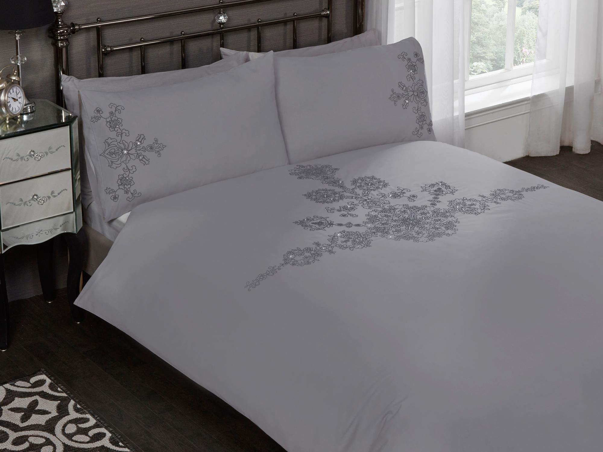 Rapport Amelie Duvet Set, Grey, King