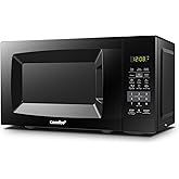 COMFEE' EM720CPL-PMB Countertop Microwave Oven with Sound On/Off, ECO Mode and Easy One-Touch Buttons, 0.7cu.ft, 700W, Black