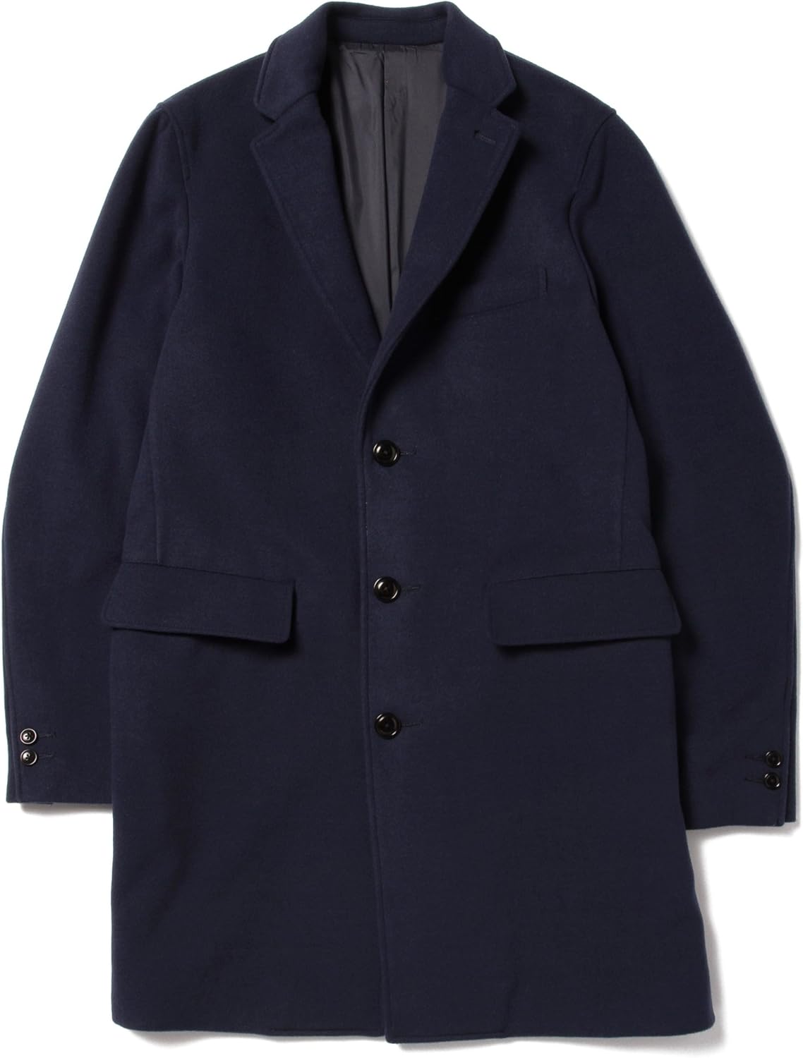 Amazon ビームス Beams フリース チェスター コート Navy M コート ジャケット 通販
